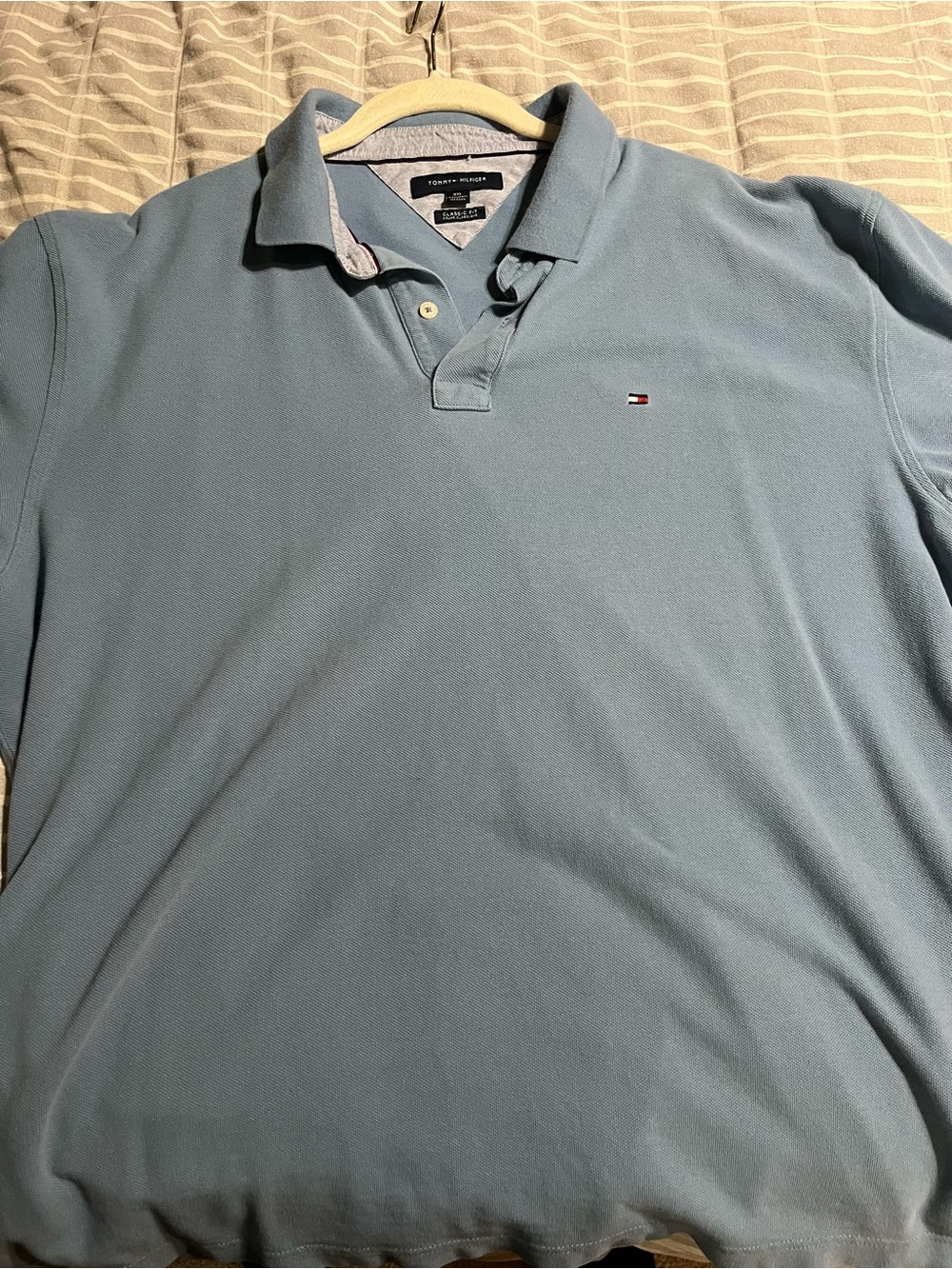 Tommy Hilfiger Pale Blue Short-Sleeve Polo